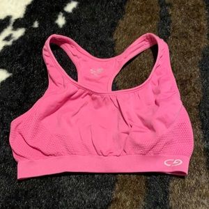 Pink champion medium sports bra